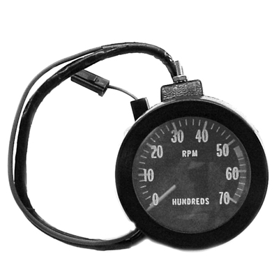 67 Chevelle / El Camino 5500 RPM Redline Tachometer Located Under Dash Chrome As Original