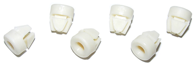 67 Chevelle  / El Camino Headlight Bezel Nuts Plastic 6 Pieces