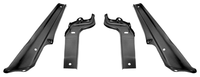 67 Chevelle / El Camino Front Bumper Bracket Set 4 Pieces