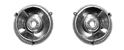 67 Chevelle / El Camino Radio, Tone & Fader Metal Design Chrome Knobs