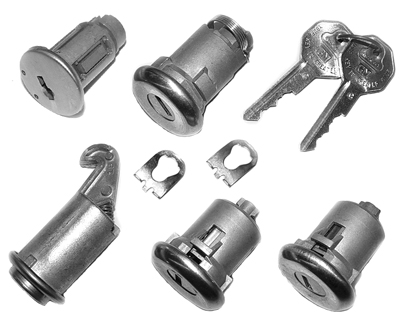 67 Chevellle / El Camino Ignition, Glove Box, Trunk And Door Lock Set Without Case