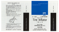 67-72 Tire Inflator Decal, 7.35X14