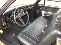 68 Chevelle & El Camino Seat Upholstery Black For Buckets & Coupe Rear Special Order Colors Available Light Blue, Ivy, G