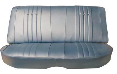 68 Chevelle & El Camino Seat Upholstery Black For 4 Door Sedan Rear Seats Special Order Colors Available Light Blue, Ivy