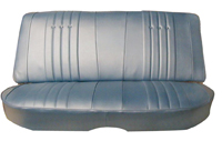 68 Chevelle & El Camino Seat Upholstery Black For 4 Door Sedan Rear Seats Special Order Colors Available Light Blue, Ivy