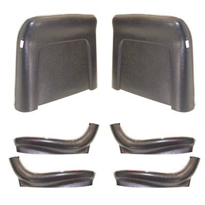 68 Chevelle / El Camino Buckets Seat Backs & Seat Lower Side Panels ( With Chrome Trim )  Pearl
