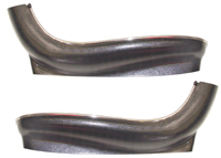 Special Order 68 Chevelle / El Camino Bucket Seat Lower Side Panels ( With Chrome Trim )  Black
