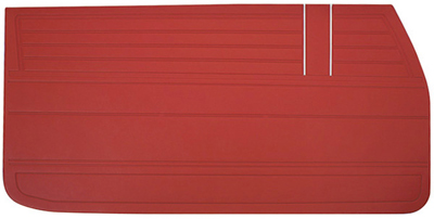 68 Chevelle El Camino Covertible Front Door Panels Black Colors Available Special Order Light Blue, Ivy Gold, Medium Blu