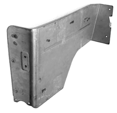 68-72 Chevelle Convertible Rear Arm Rest Panel Upper Piston Metal L/H