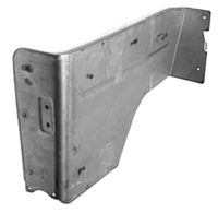 68-72 Chevelle Convertible Rear Arm Rest Panel Upper Piston Metal L/H