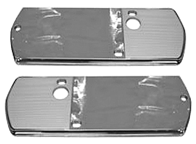 68 Chevelle / El Camino Arm Rest Backing Plates Long Style With Brushed Plastic Inserts