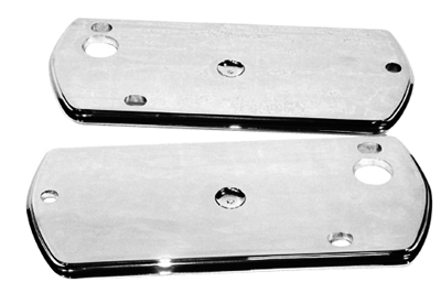 68 Chevelle / El Camino Arm Rest Backing Plates Short Style All Chrome