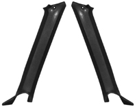 68-72 Chevelle Convertible Interior Pillar Post Molding Black