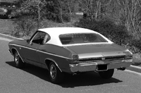 68-69 Chevelle Coupe Vinyl Top Molding Kits,  7 Pieces