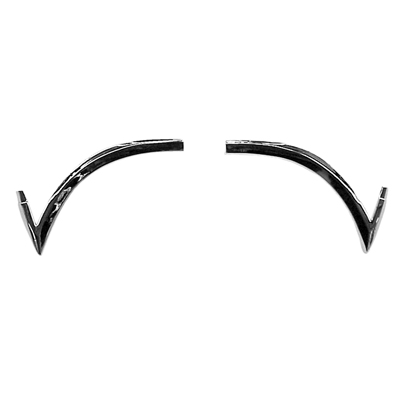 68-69 Chevelle 2 Door Coupe Vinyl Top Trim Molding Corners, Rear, Pair