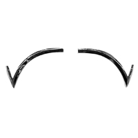 68-69 Chevelle 2 Door Coupe Vinyl Top Trim Molding Corners, Rear, Pair