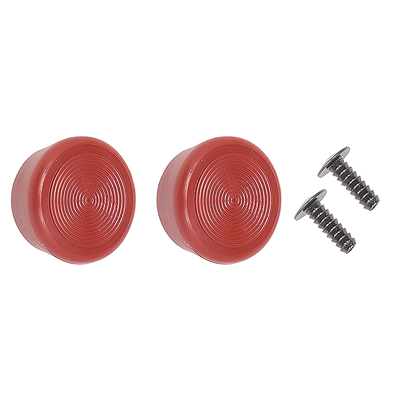 68-81 Window Crank Handle Knob, Red, Pair