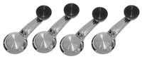 68-72 Chevelle/El Camino Inside Window Crank Handles, Concourse Correct, Black