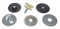 68-72 Chevelle Quarter Window Guide Rollers ( Lower Rollers With Bushing And Nut )