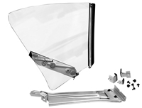 68-69 Chevelle Coupe Quarter Window Glass Assembly LH Clear