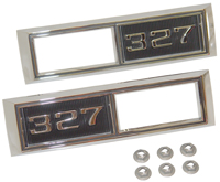 68 Chevelle / El Camino Front Fender Side Marker Light Bezels Chrome 327