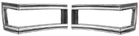 68 Chevelle Tail Light Bezels LH & RH With Seals
