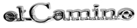 68-69 El Camino Header Panel Emblem 