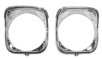 68 Chevelle  / El Camino Headlight Bezels Inner And Outer Left Side