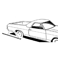 68 Chevelle Super Sport Lower 1/4 Molding Behind Wheel, LH or RH