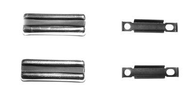 68-69 El Camino Tailgate Molding ExensionS, Upper, Pair