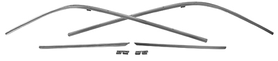 68-69 Chevelle Coupe Roof Drip Molding Kit 6 Pieces