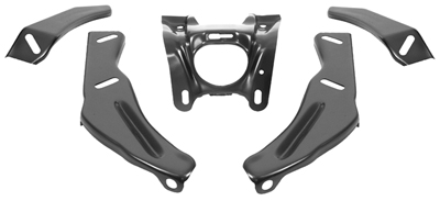 68 Chevelle Rear 5 Piece Bumper Bracket Set