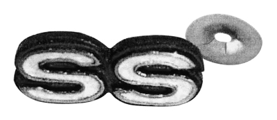 68 Chevelle / El Camino Super Sport Del;uxe Steering Wheel Shroud Emblem