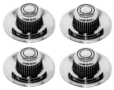 68-72  Chevelle / El Camino Plastic Rally Wheel Center Cap Set Replacement Derby Style