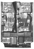 68-69 Chevelle Complete Floor Pan With Braces