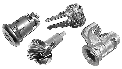 68 Chevelle Glove Box And Trunk Lock Set,