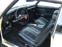 69 Chevelle & El Camino Seat Upholstery Black For Buckets & Coupe Rear Seats Special Order Colors Available  Red, Dark