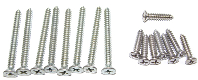 69-72 Chevelle / El Camino Headrest Escutcheon & Fabric Retainer Screws 18 Piece Kit