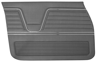 69 Chevelle 4 Door, Front Door Panels Black Colors Available Special Order Red, Parchment, Dark Green, Dark Blue, And Sa