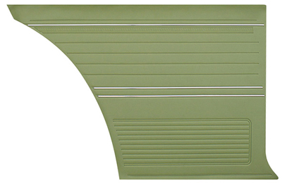 69 Chevelle Coupe, Rear Quarter Panels Black Colors Available Special Order Red, Parchment, Dark Green, Dark Blue, And S