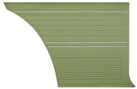 69 Chevelle Coupe, Rear Quarter Panels Black Colors Available Special Order Red, Parchment, Dark Green, Dark Blue, And S