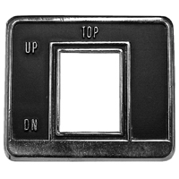 69 Chevelle Convertible Top Switch Bezel,
