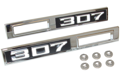 69 Chevelle / El Camino Front Fender Side Marker Light Bezels Chrome 307