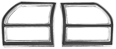 69 Chevelle Tail Light Bezels LH & RH With Seals