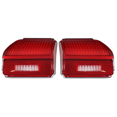 1967 Chevy Chevelle Tail Light Lens Pair - KK Replacement, USA Made