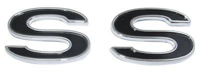 69-72 Chevelle / El Camino Fender Emblems, SS Black