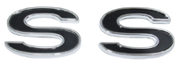 69-72 Chevelle / El Camino Fender Emblems, SS Black