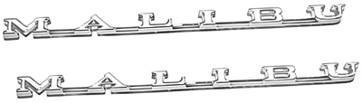 71-73 Chevelle Malibu Front Fender Emblems 