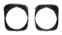 69 Chevelle  / El Camino Headlight Bezels Inner And Outer Left Side