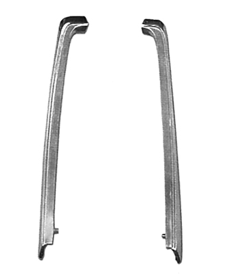 69 Chevelle / El Camino Super Sport Fender Eyebrow Moldings LH & RH, Pair